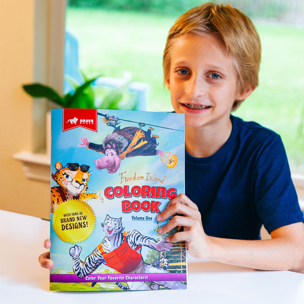 Freedom Island Crayon and Coloring Book Duo