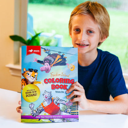 Freedom Island Crayon and Coloring Book Duo