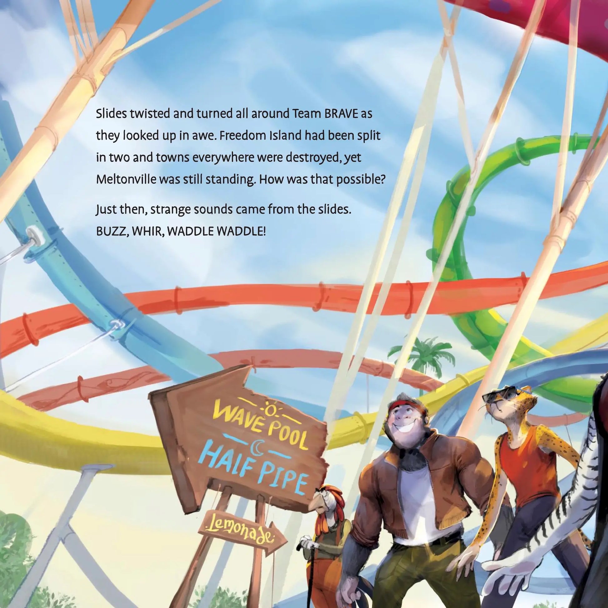 BRAVE Books Christian children's book, Attack of the FoxBot! page 2