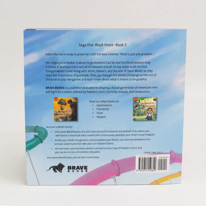 BRAVE Books Christian children's book, Attack of the FoxBot! back cover