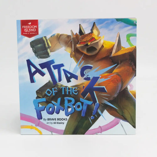 BRAVE Books Christian children's book, Attack of the FoxBot! cover