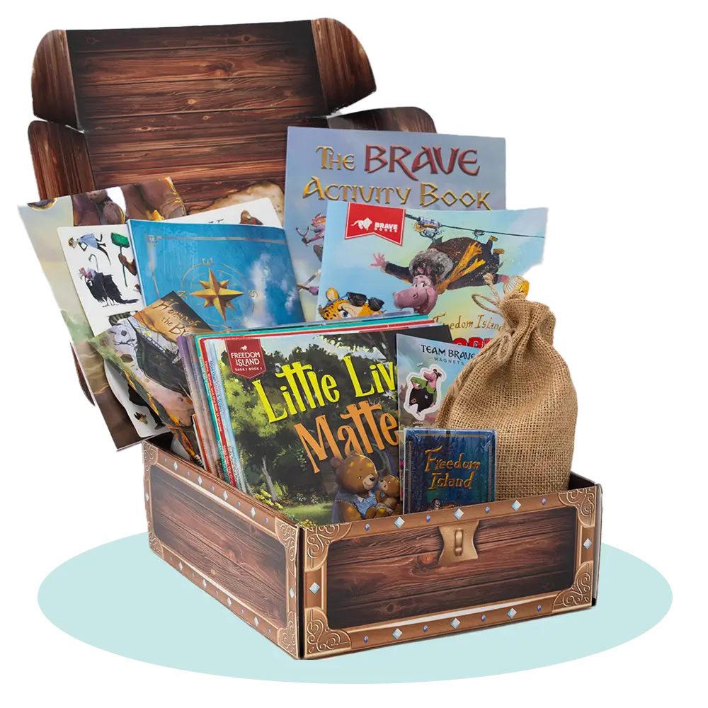 Saga 1 Treasure Box opened up with all products visible