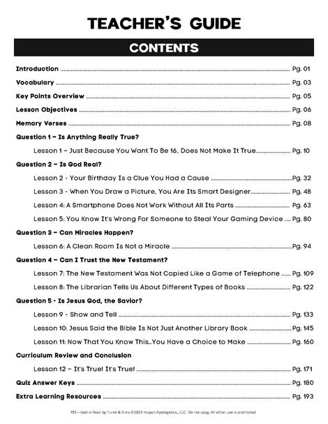 Yes, God is Real! Examining the Evidence for God (2-5th Grade) - Teacher GUIDE